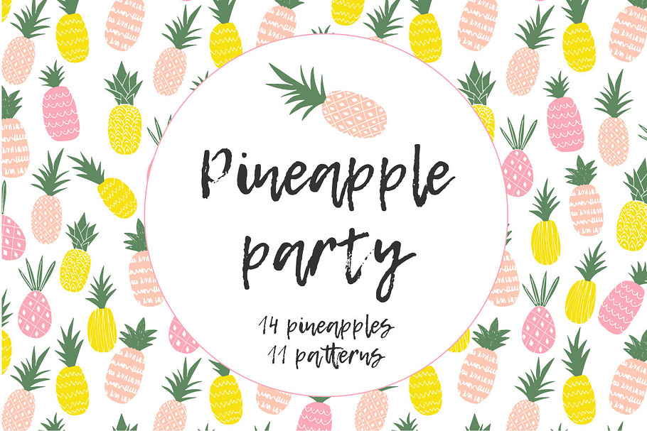 Pineapple Party in Illustrations - product preview 8
