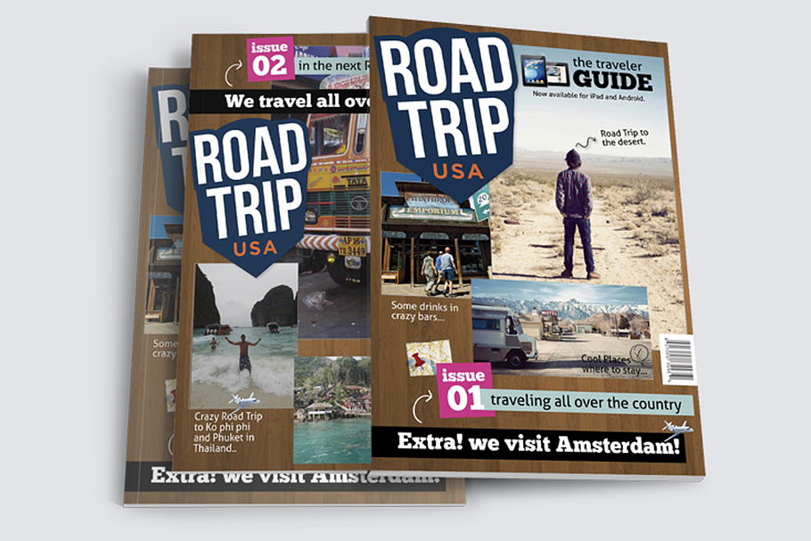 Road Trip Magazine Template in Magazine Templates - product preview 8