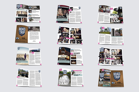Road Trip Magazine Template in Magazine Templates - product preview 4