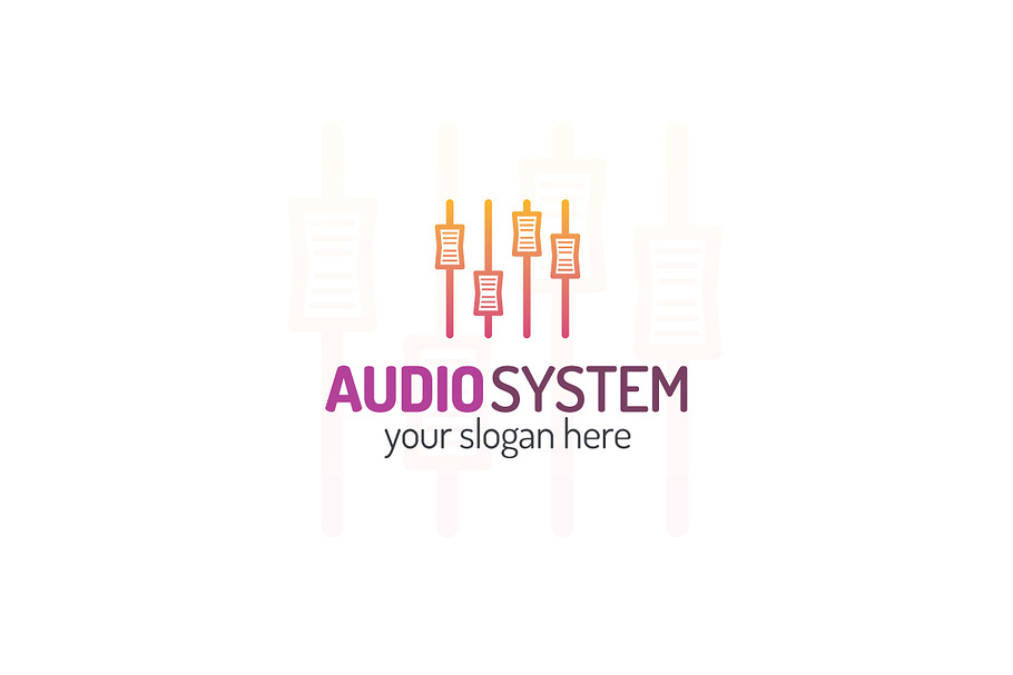 Audio system logo in Logo Templates - product preview 8