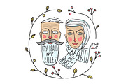 Bearded Man and No Beard Woman