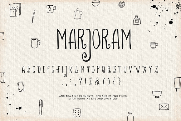 Marjoram font in Script Fonts - product preview 3