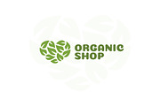 Organic shop logo