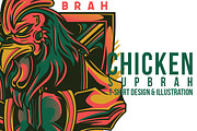 Chicken Sup Brah Illustration
