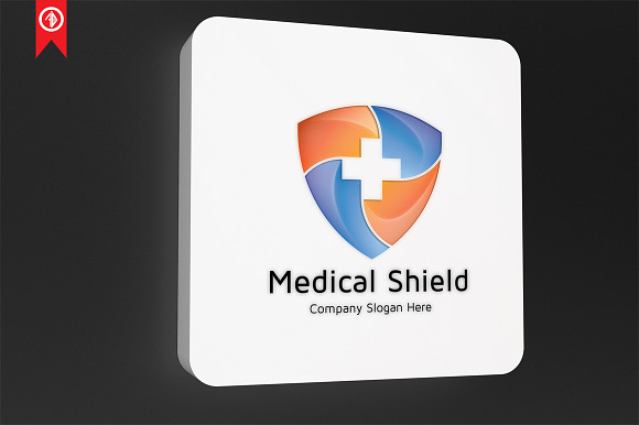 Medical Shield - Logo Template in Logo Templates - product preview 4