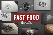Fast food logo kit