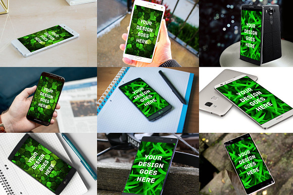 Android Phone Mock-up Mega Bundle in Mobile & Web Mockups - product preview 1