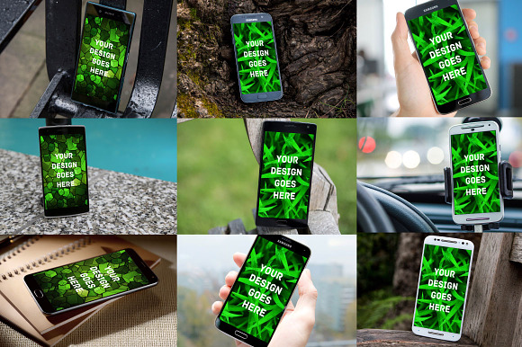 Android Phone Mock-up Mega Bundle in Mobile & Web Mockups - product preview 3