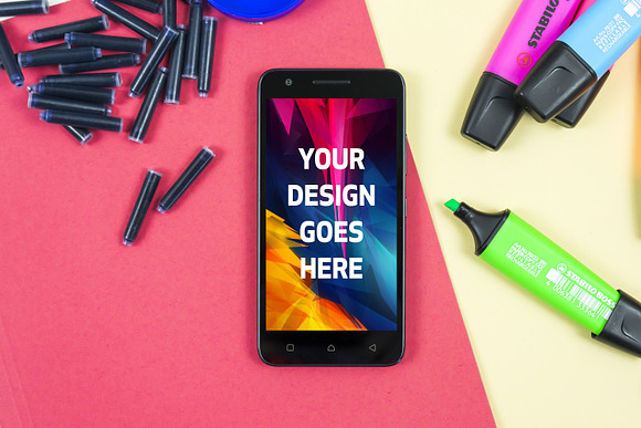 Android Phone Mock-up BigPack#4 in Mobile & Web Mockups - product preview 2
