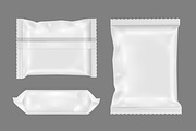 White foil pack for snack