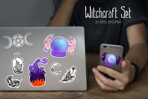 Witchcraft Set in Illustrations - product preview 1