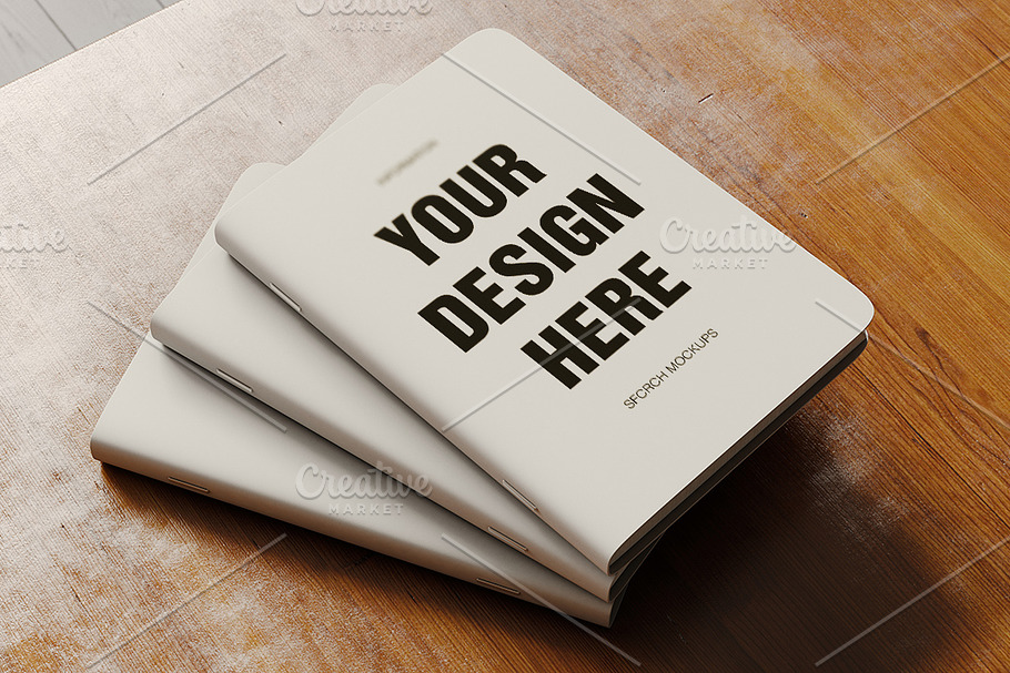 Blank notebook mockup 02 in Print Mockups - product preview 8
