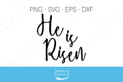 He Is Risen SVG, EPS, DXF, PNG