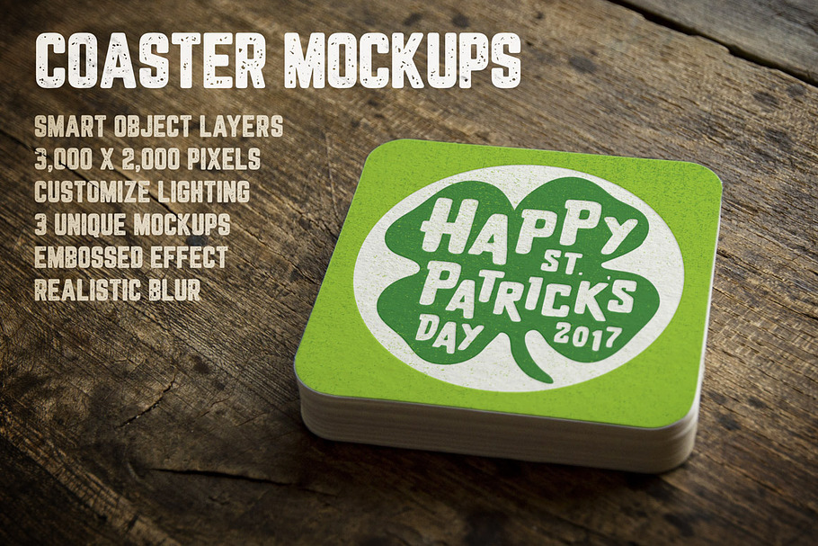 Coaster Mockups Volume 1 in Product Mockups - product preview 8