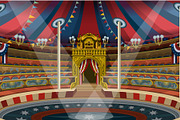 Circus Carnival Banner Tent Invite