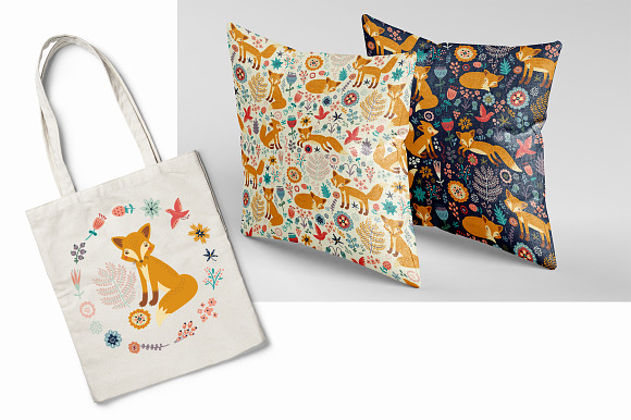 Foxes. Characters and Patterns in Illustrations - product preview 5