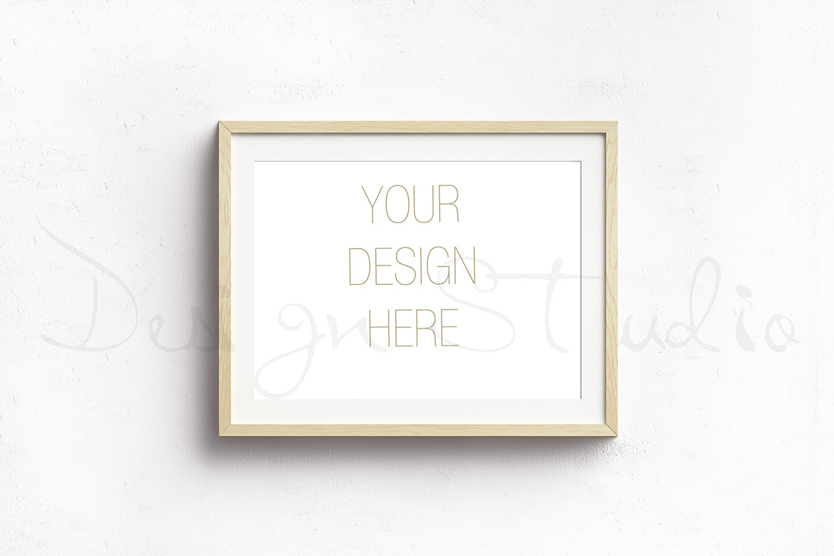 Beech frame mockup, ver&hor 8*11 in Print Mockups - product preview 8
