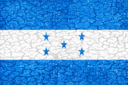 Honduras Grunge Style National Flag