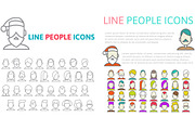Line People Icons