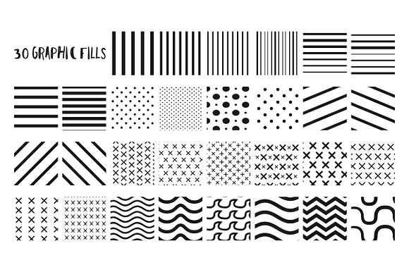 Fill Me In 30 Graphic AI Swatches in Patterns - product preview 1