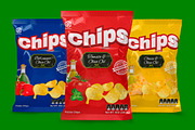 Chips Mockup and Template Packaging