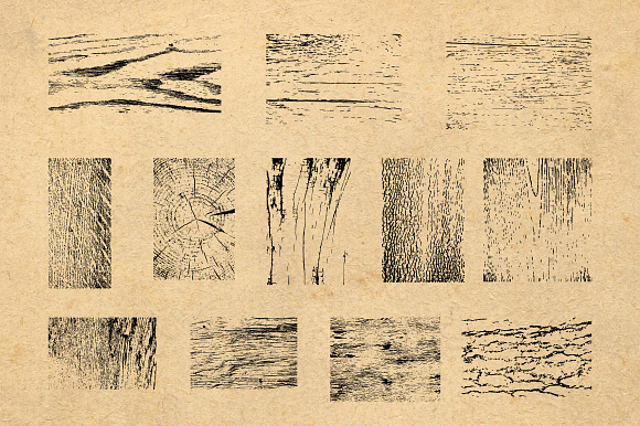 12 Vector Wood Grain Textures in Textures - product preview 1