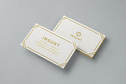 INSUNT Gold Business Card