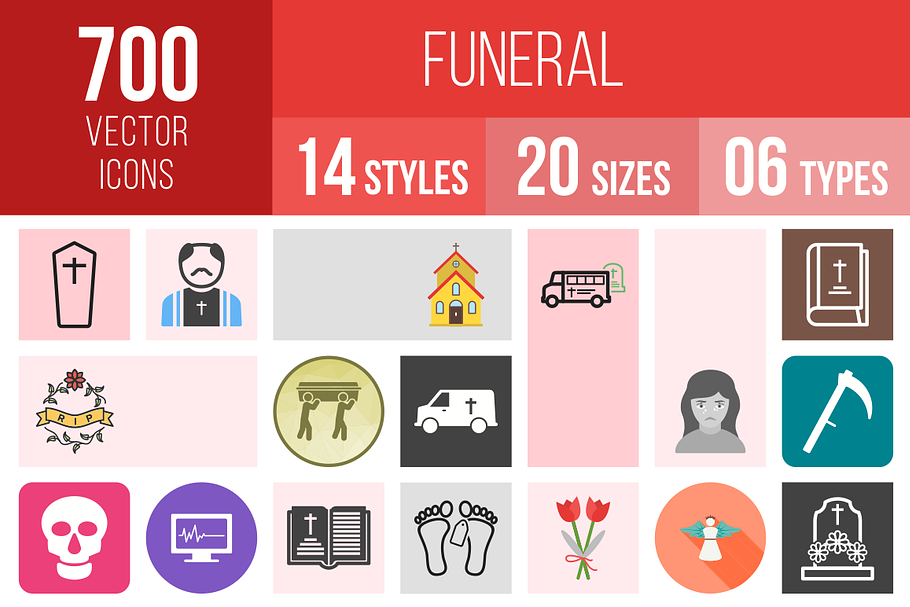 700 Funeral Icons