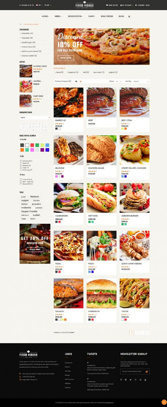 Food Responsive OpenCart Theme in OpenCart Themes - product preview 2