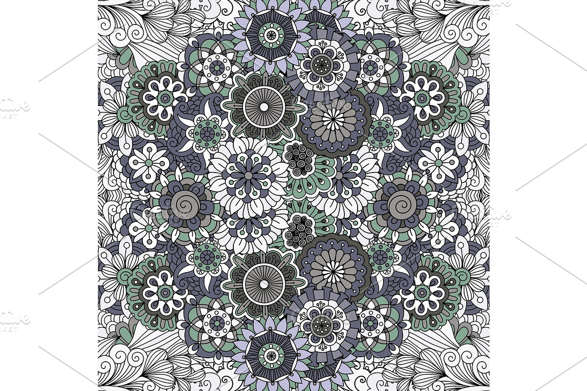 Floral mandala like pattern in Textures - product preview 8