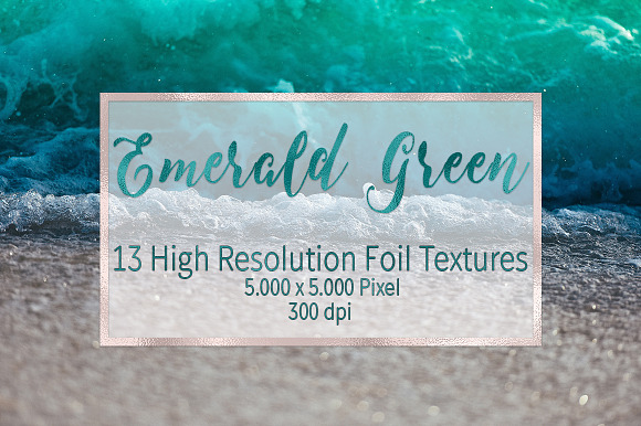 Emerald Green Foil Textures in Textures - product preview 2