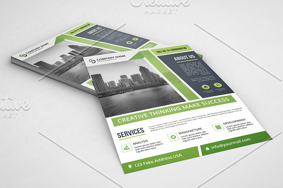 Printable Business Flyer -V520 in Flyer Templates - product preview 3