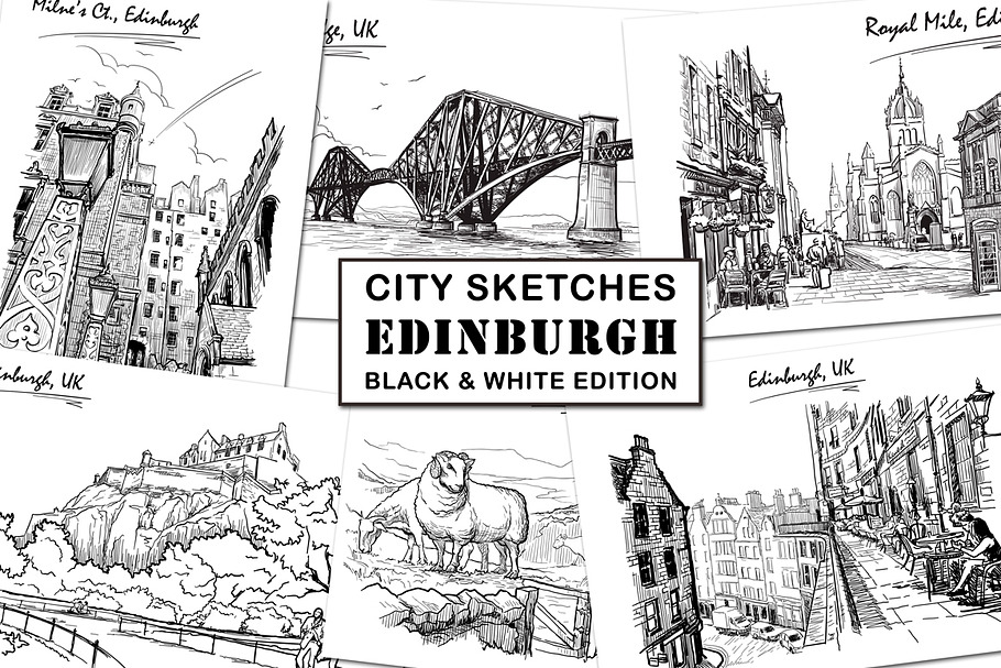 Sketching Edinburgh - Ink Edition in Illustrations - product preview 8