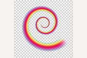 Rainbow Vector Swirl