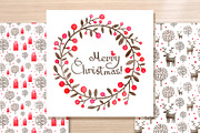 Christmas Wreath watercolor card