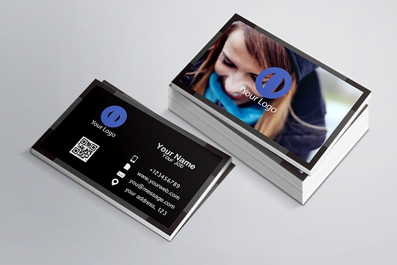 Phtsdcrn Business Card Template in Business Card Templates - product preview 1