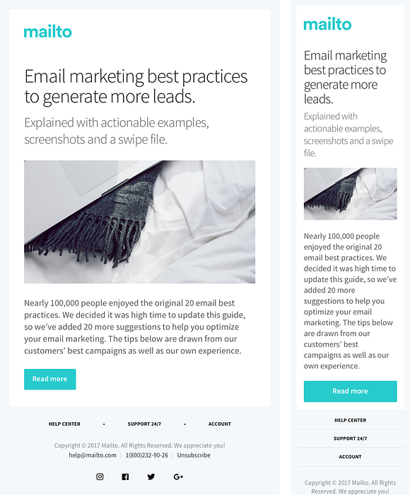 17 Responsive HTML Email Templates in Mailchimp Templates - product preview 3