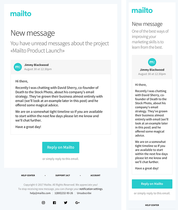 17 Responsive HTML Email Templates in Mailchimp Templates - product preview 9