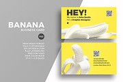 Creative banana business card