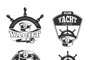 Nautical vector labels and badges