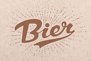 Hand drawn lettering Beer