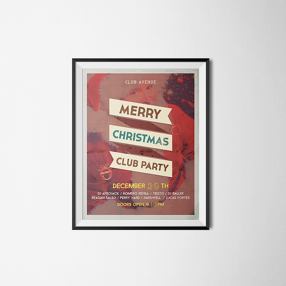 Christmas Vintage Flyer, Posters in Flyer Templates - product preview 1