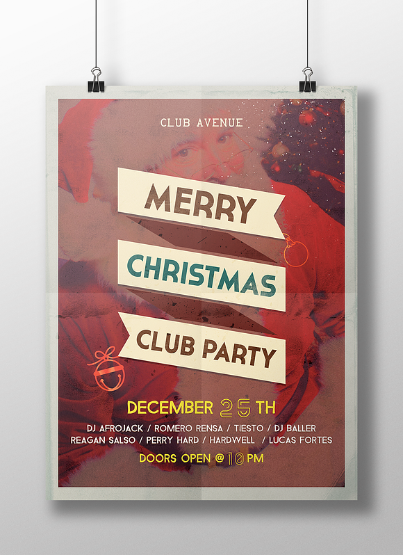 Christmas Vintage Flyer, Posters in Flyer Templates - product preview 3