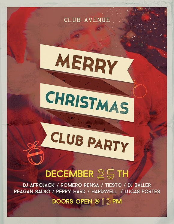 Christmas Vintage Flyer, Posters in Flyer Templates - product preview 4