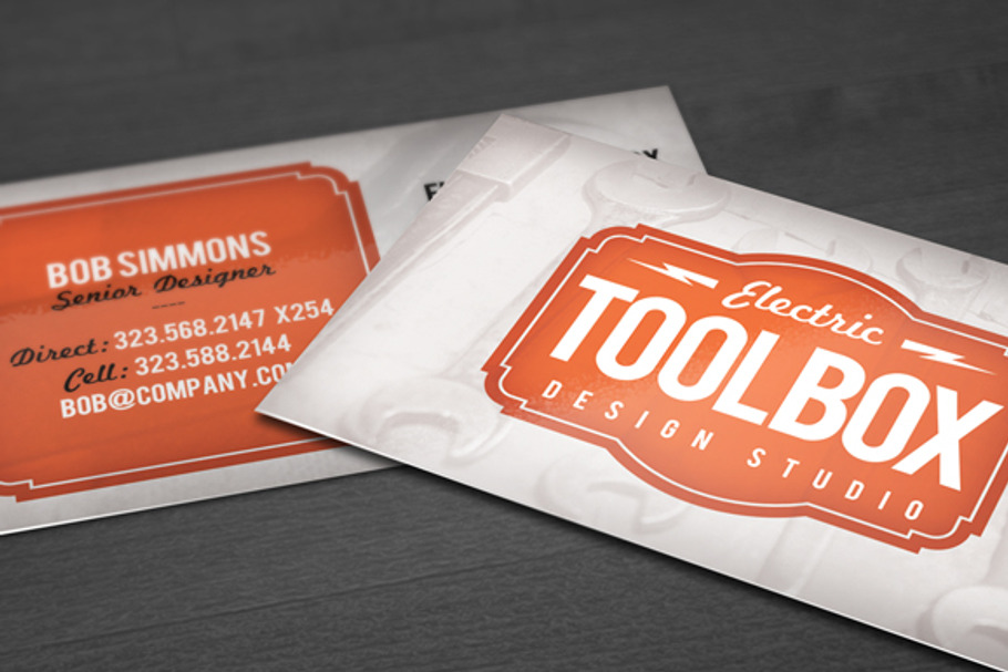 Toolbox Business Card Template in Business Card Templates - product preview 8