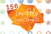 156 Low Poly Logo Elements