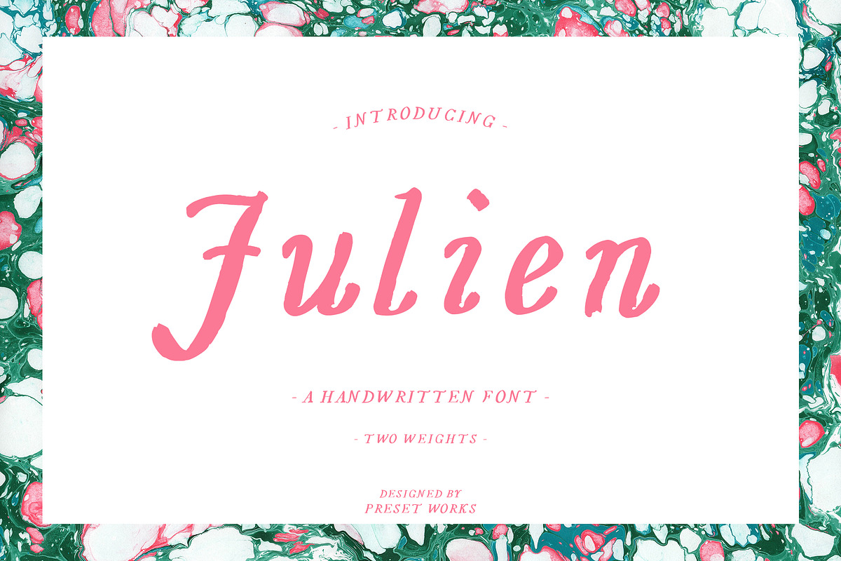 Julien - Handwritten Font in Script Fonts - product preview 8