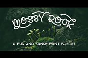 Mossy Rock fun font family!