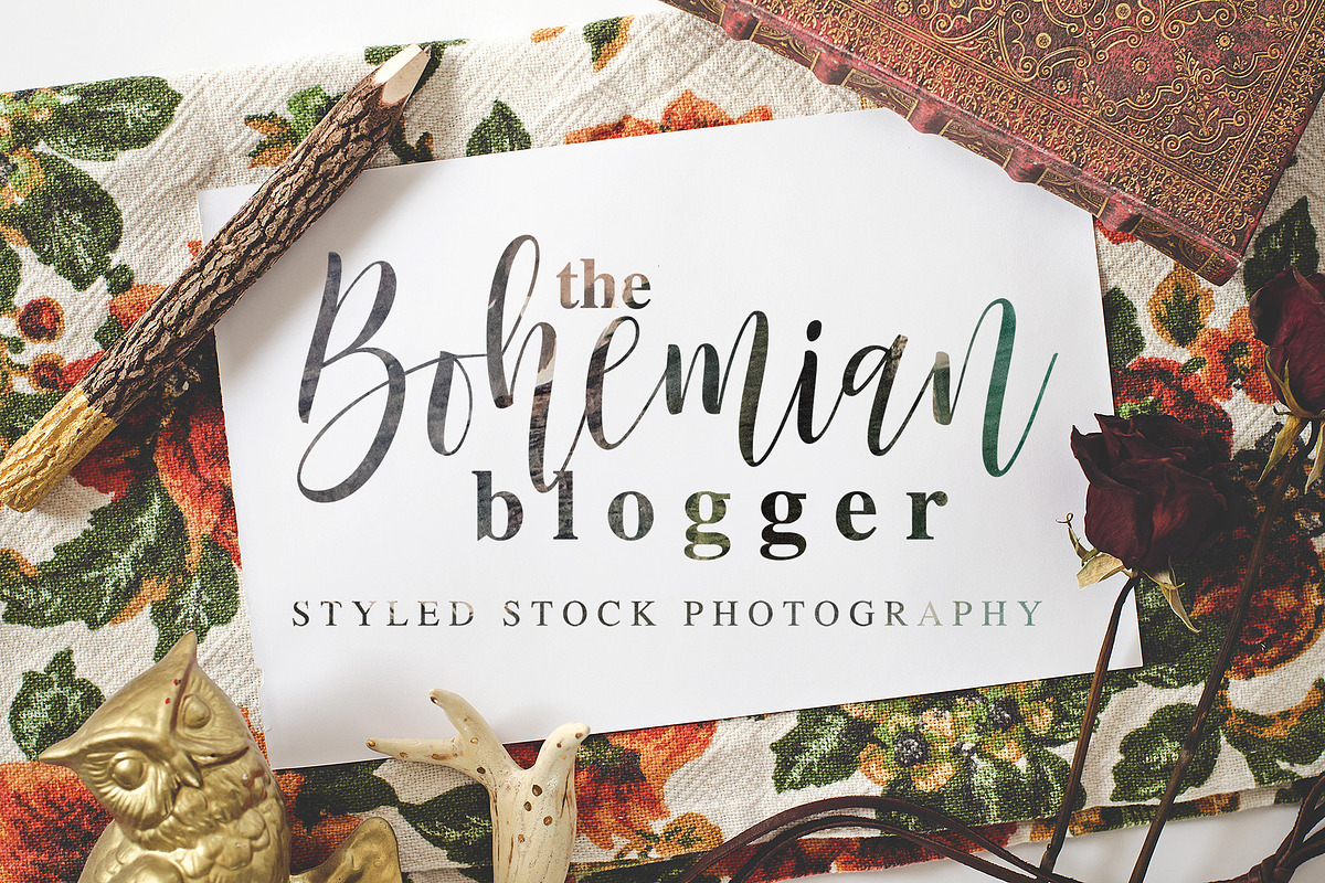 The Bohemian Blogger Stock Photos in Facebook Templates - product preview 8