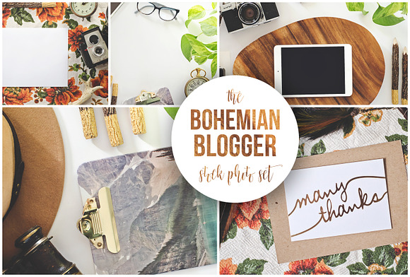 The Bohemian Blogger Stock Photos in Facebook Templates - product preview 7